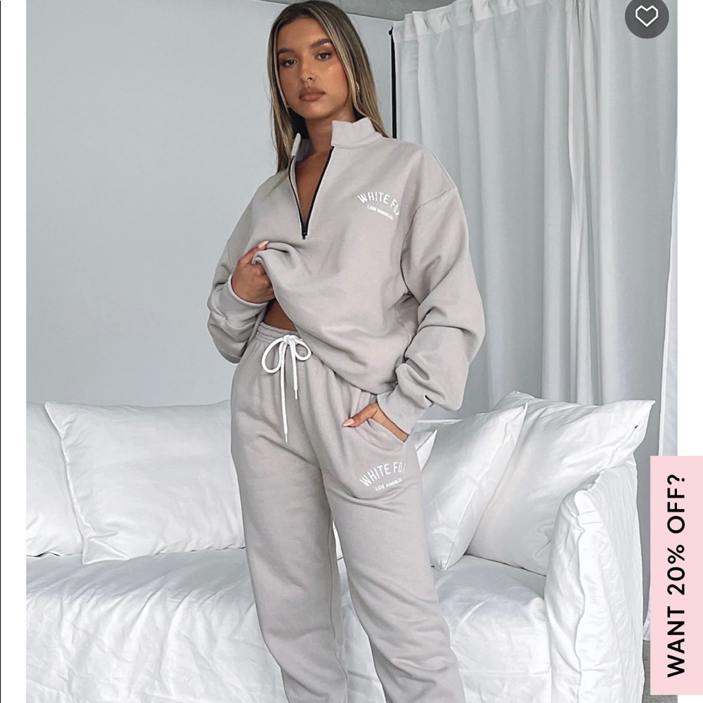 White Fox Boutique Sweater & Sweatpants Set